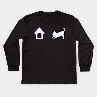 white dog Labrador Retriever Kids Long Sleeve T-Shirt